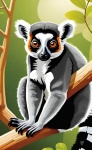 Lemur Illustration