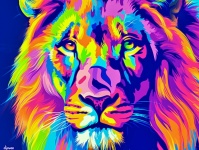 Lion&039;s Splendor Pop Art
