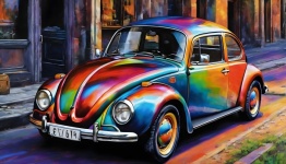 Vintage VW Beetle Car