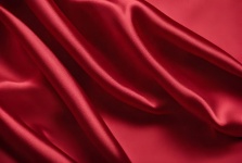 Red Silky Fabric Close-up