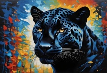 Black Jaguar Panther Big Cat