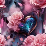 Seamless Rose Background Art