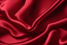 Silky Satin Red Fabric