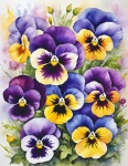 Pansy Violet Flowers