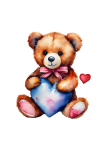 Teddy Bear Heart Valentine&39;s Day