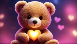 Teddy Bear With Heart Valentine
