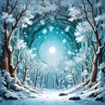 The Magical Winter Forest A404