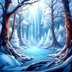 The Magical Winter Forest A405