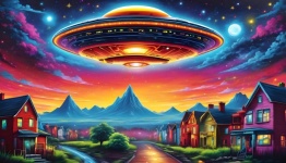 UFO Science Fiction Illustration