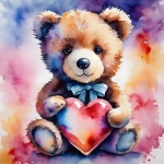 Valentine&39;s Day Teddy Bear Heart