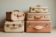 Vintage Style Travel Luggage