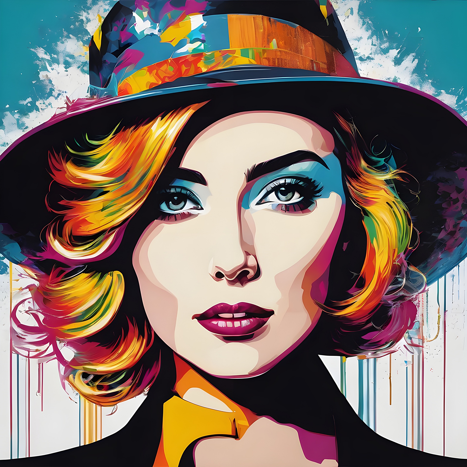 Woman Pop Art Graffiti Free Stock Photo - Public Domain Pictures