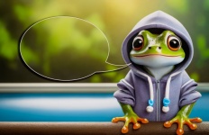 Frog, Animal, Greetings Card