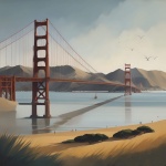 Golden Gate Bridge Art