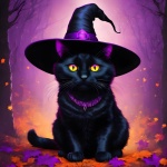 Halloween Cat Illustration