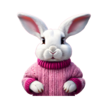 Bunny Knit Sweater Clipart