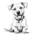 Dog Animal Illustration Drawing