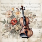 Vintage String Instrument Music Art