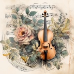 Vintage String Instrument Music Art
