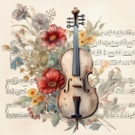 Vintage String Instrument Art