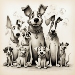 Funny Dog Art Print