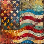 Americana Montage Background Art