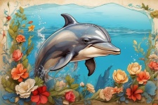 Dolphin Porpoise Art Print