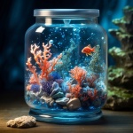 Aquarium In A Jar Art Print