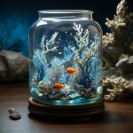 Aquarium In A Jar Art Print