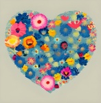 Heart Of Flowers Art Print