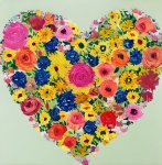 Heart Of Flowers Art Print