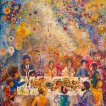 Colorful Painting Passover Dinner