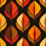 Autumn Leave Abstract Pattern
