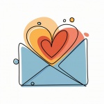 Minimalist Colorful Love Letter