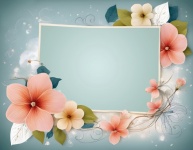 Painted Floral Frame