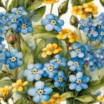 Forget-me-not Flowers Background