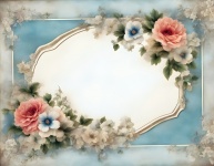 Vintage Floral Frame