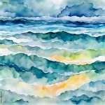 Watercolor Seascape Art
