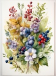 Wild Berries And Flowers