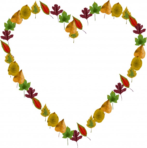Cuore di foglie Immagine gratis - Public Domain Pictures