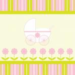 Baby Girl Stroller Background