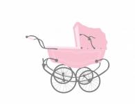 Baby Girl Stroller Vintage