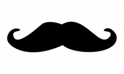Black Moustache Clipart