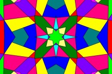 Colored Geometric Kaleidoscope