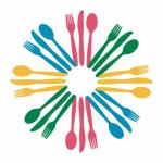 Colorful Cutlery Logo Clipart
