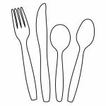 Cutlery Outline Clipart