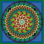 Green Patterned Mandala