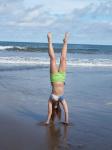 Handstand On The Beach