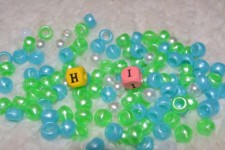 Hi Hello Beads Colorful Background