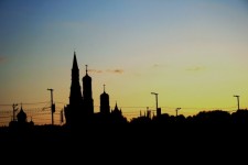 Kremlin Skyline At Sundown